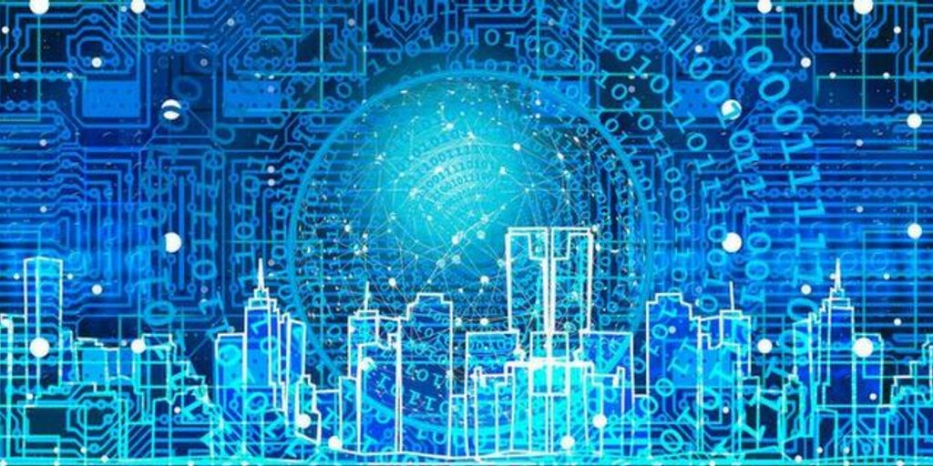 programmer coding on computer with AI assistant