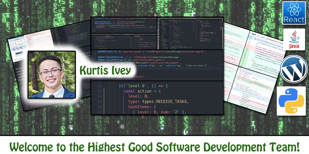 software development team working together in modern office