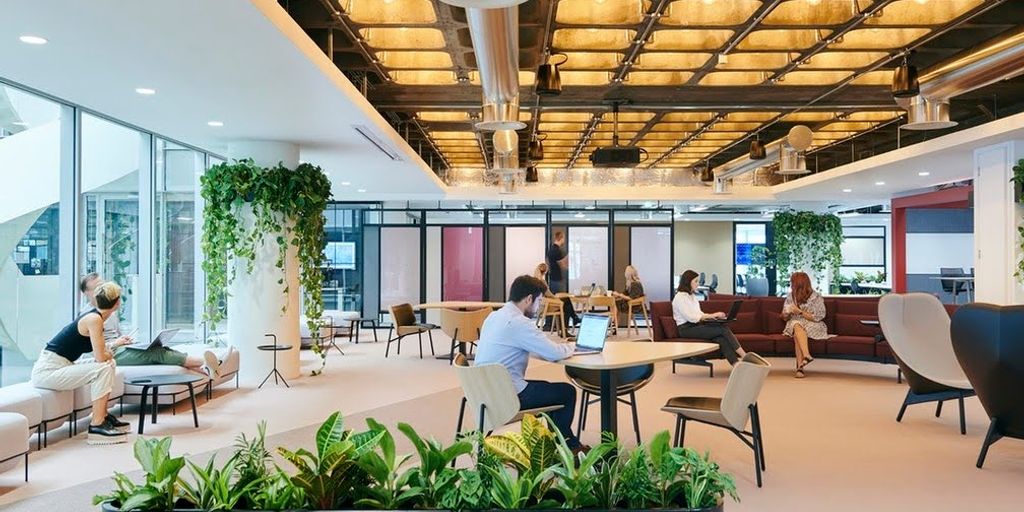 team collaboration in a tech office