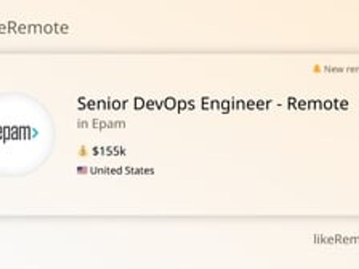 remote DevOps engineer working from home USA