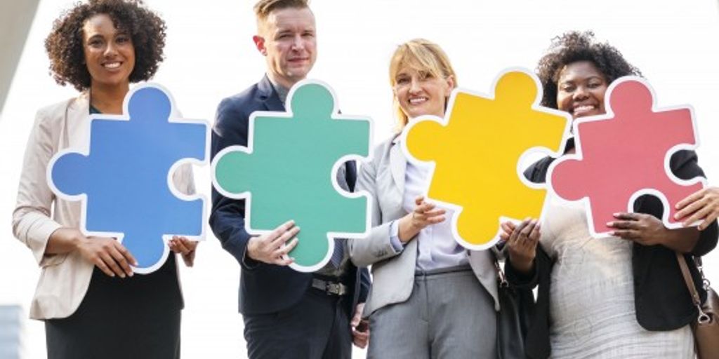 team collaborating on software development with continuous delivery pipeline