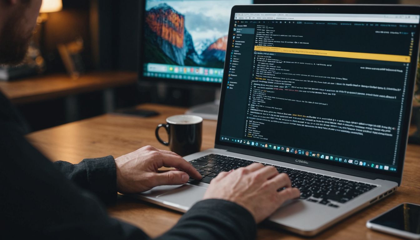 Downloading files from GitHub on a laptop.