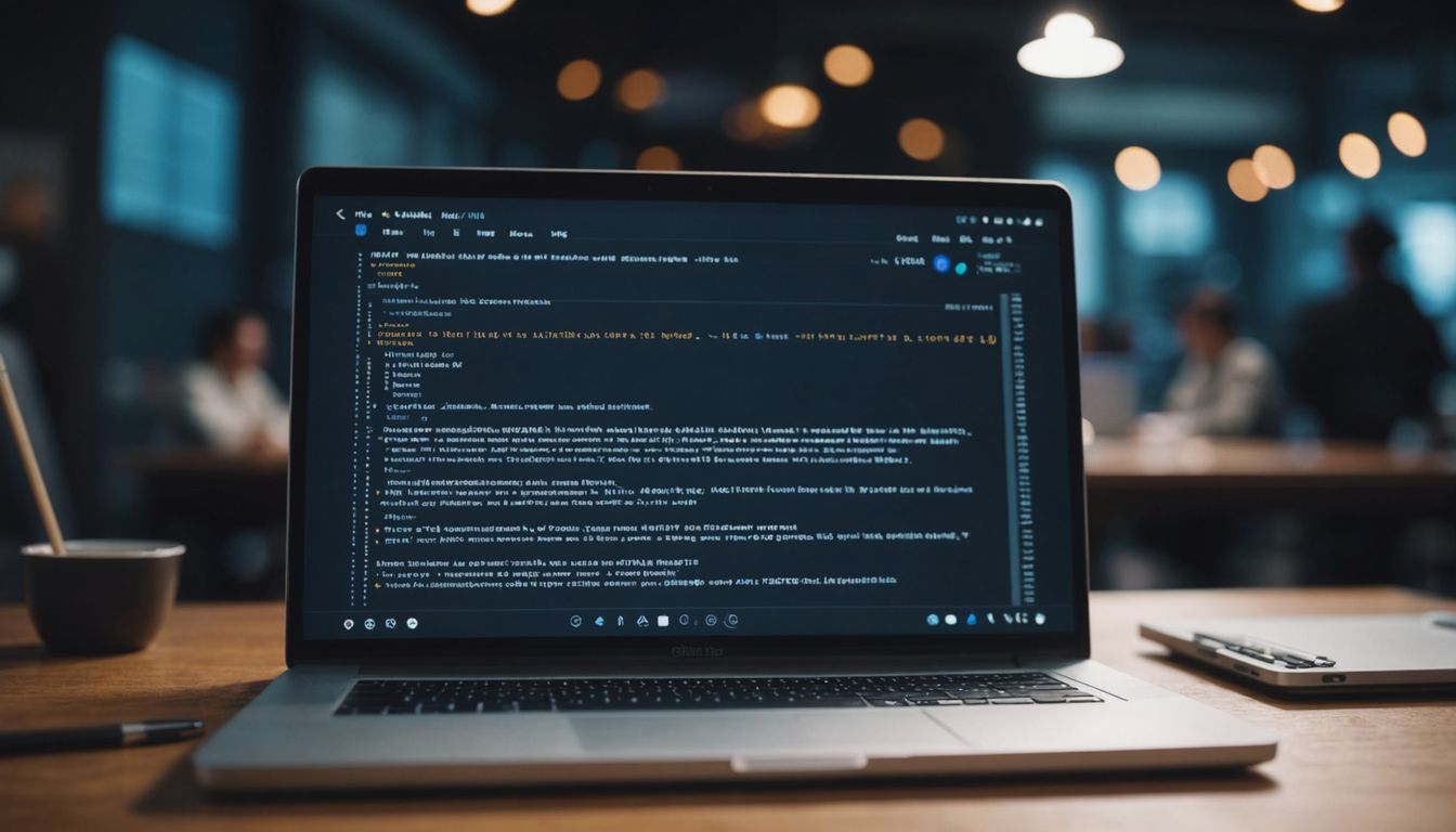 Person using laptop to navigate GitHub files.