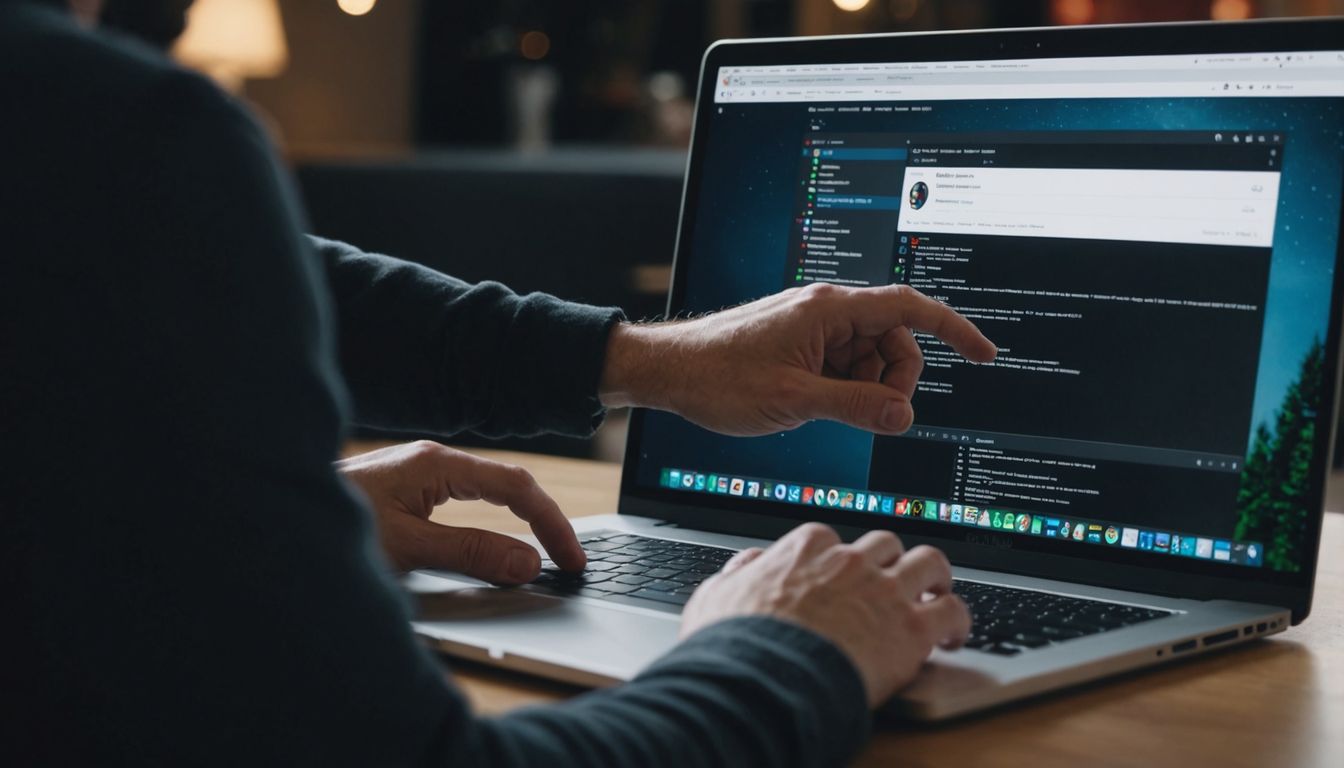 Downloading file from GitHub on laptop screen