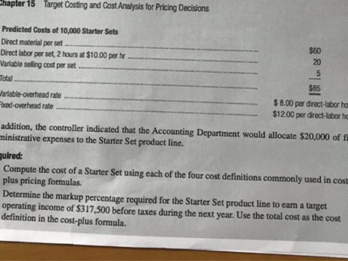 cost analysis
