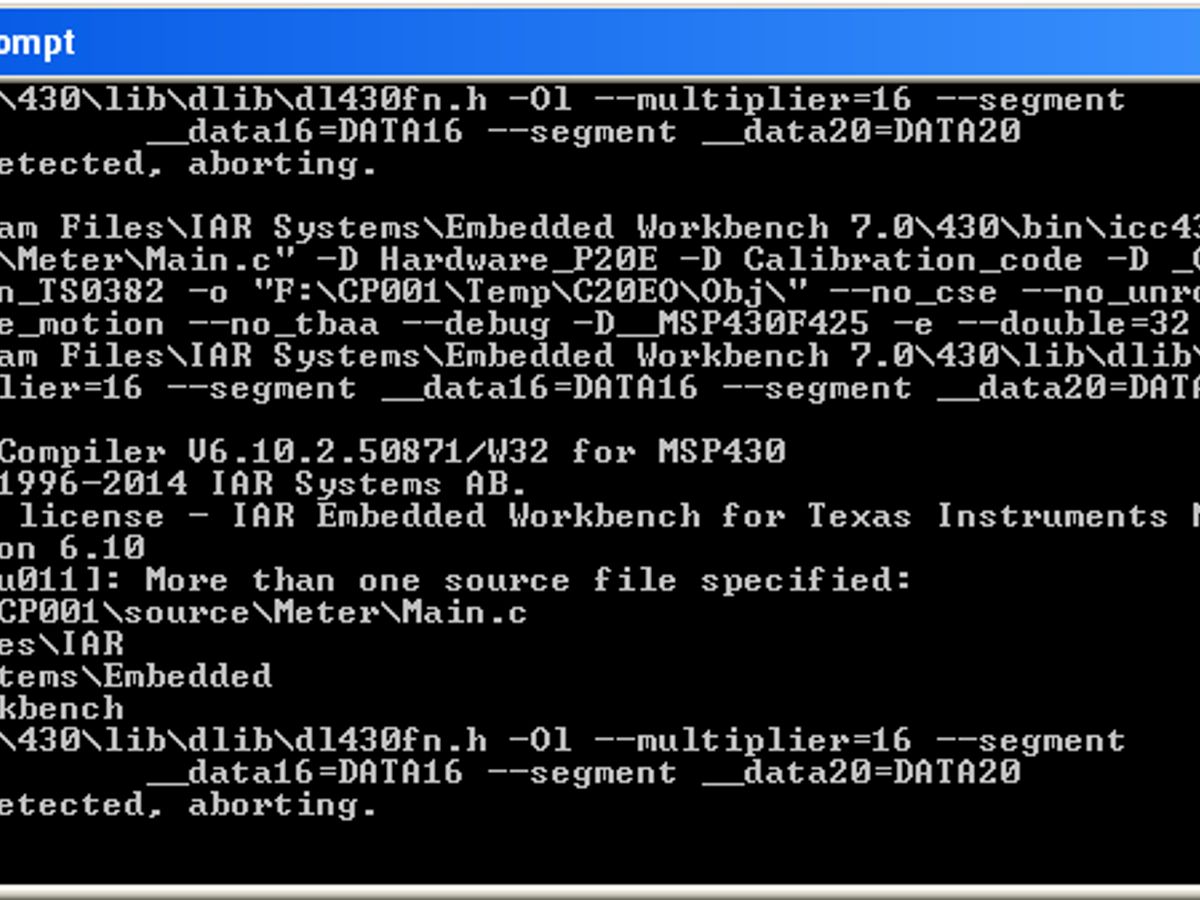 programmer using command line