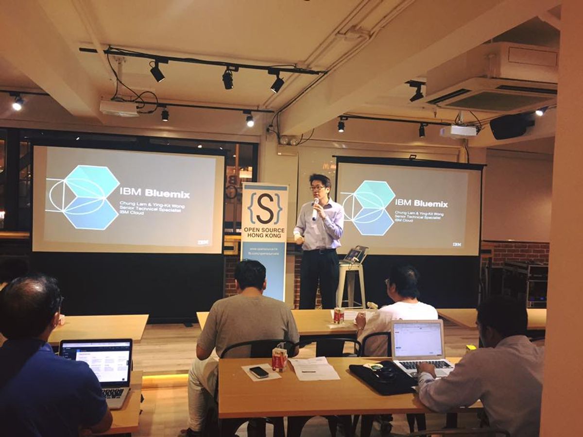 DevOps engineer working on a laptop