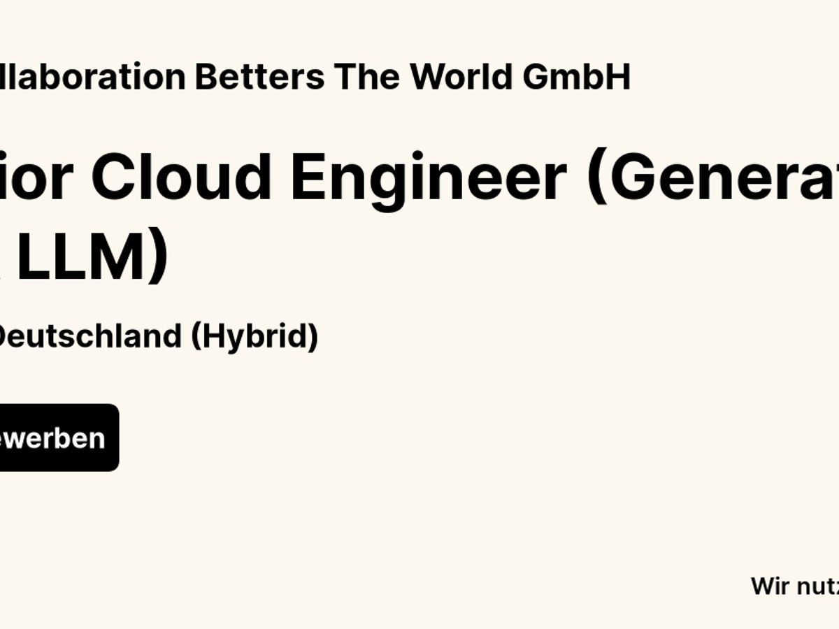 junior cloud engineer