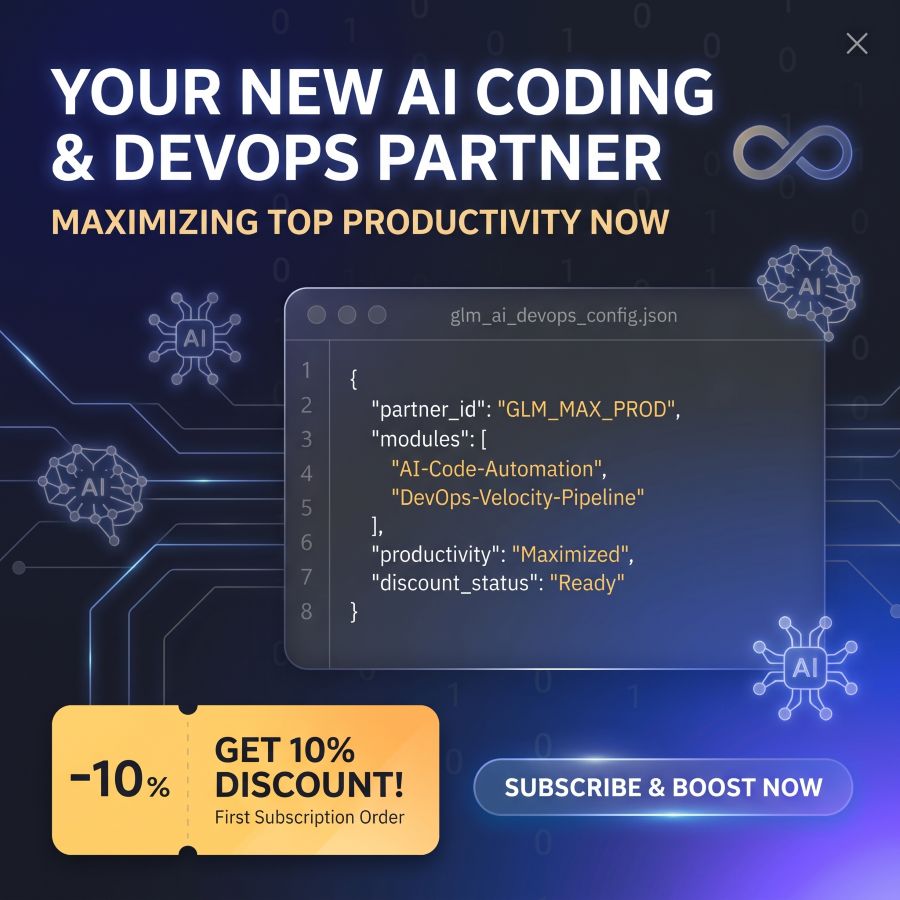 You’ve been invited to join the GLM Coding Plan! Enjoy full support for Claude Code, Cline, and 20+ top coding tools — starting at just $18/month. Subscribe now and grab the limited-time deal!
Dimensional Data is inviting you to earn 10% OFF for Your ultimate coding partner — Top productivity at the lowest cost!